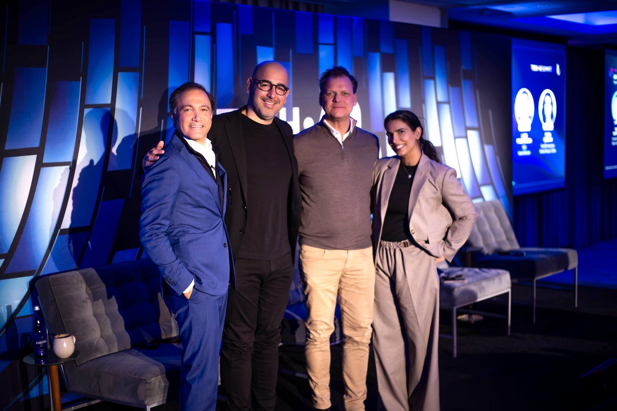 Divya Gugnani with panelists at the Tech AI Summit